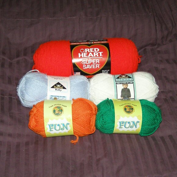 Other - NEW 5pc Yarn Bundle Different brands, length, and Colors
